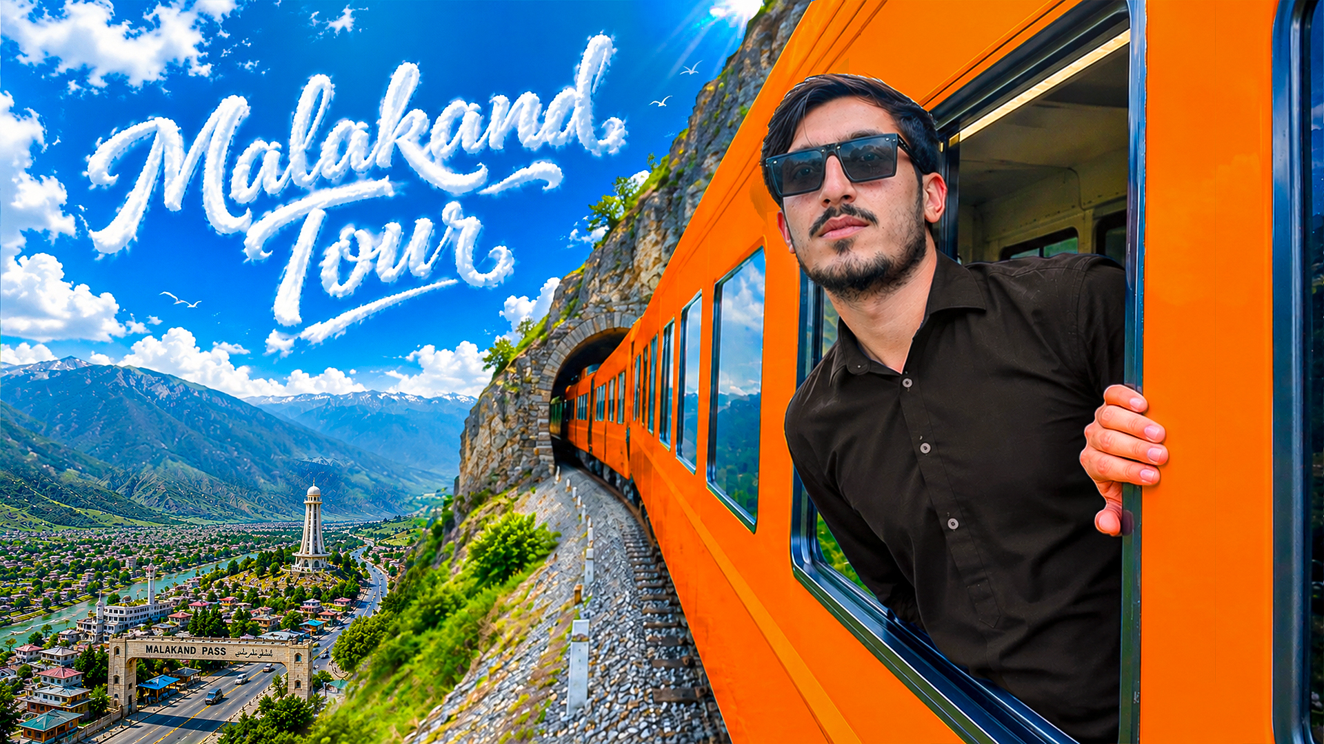 YouTube thumbnail - Malakand Tour travel design